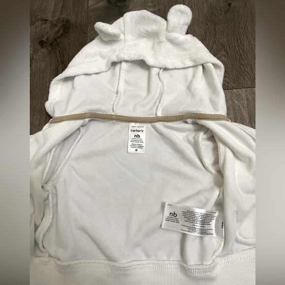 Carter's Terry Matching Hoodie and Pants Baby Boy/Girl NB Newborn Size - Picture 4 of 6